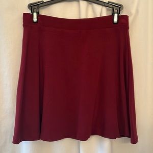 Forever 21 Red Skater Skirt
